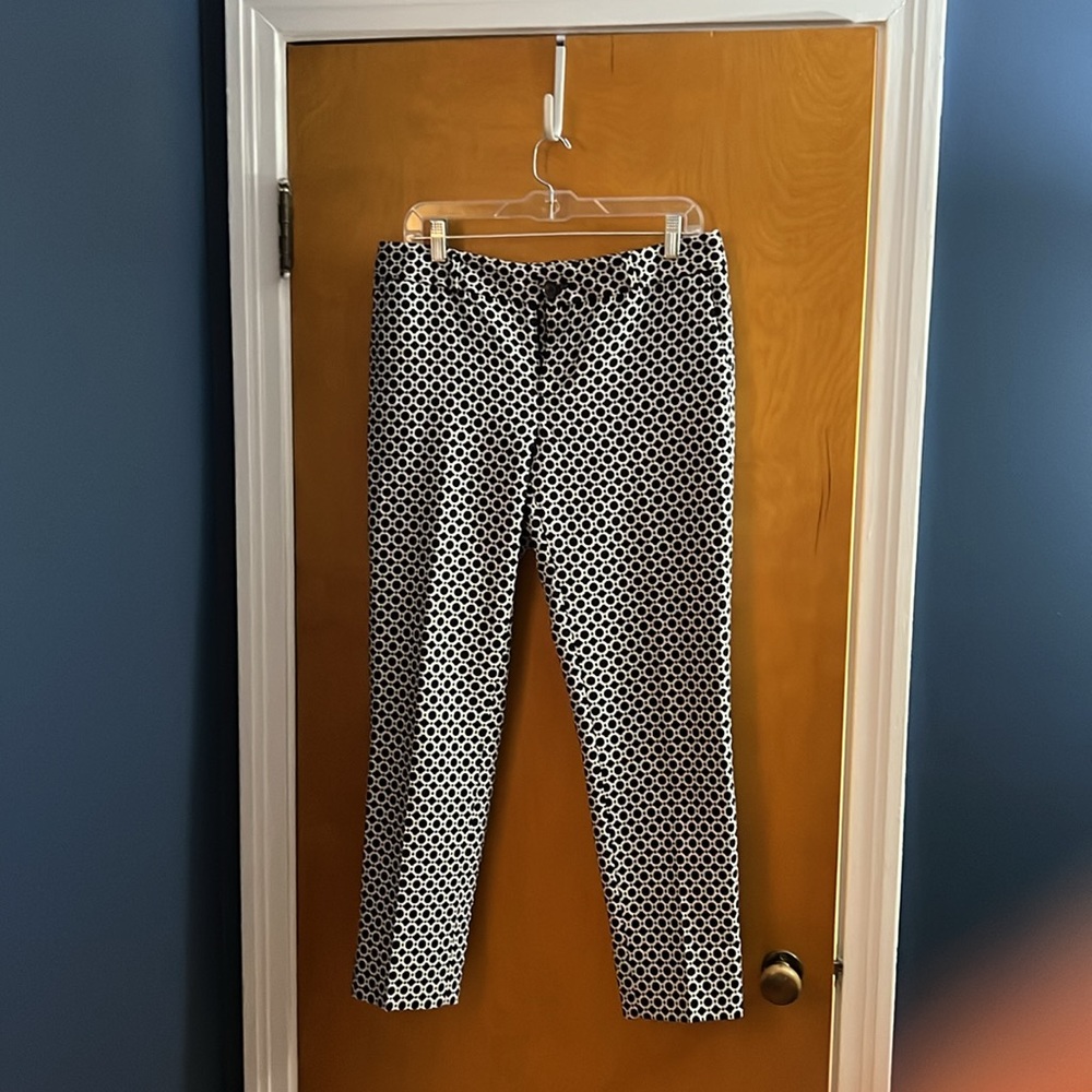 Banana Republic navy & white pants